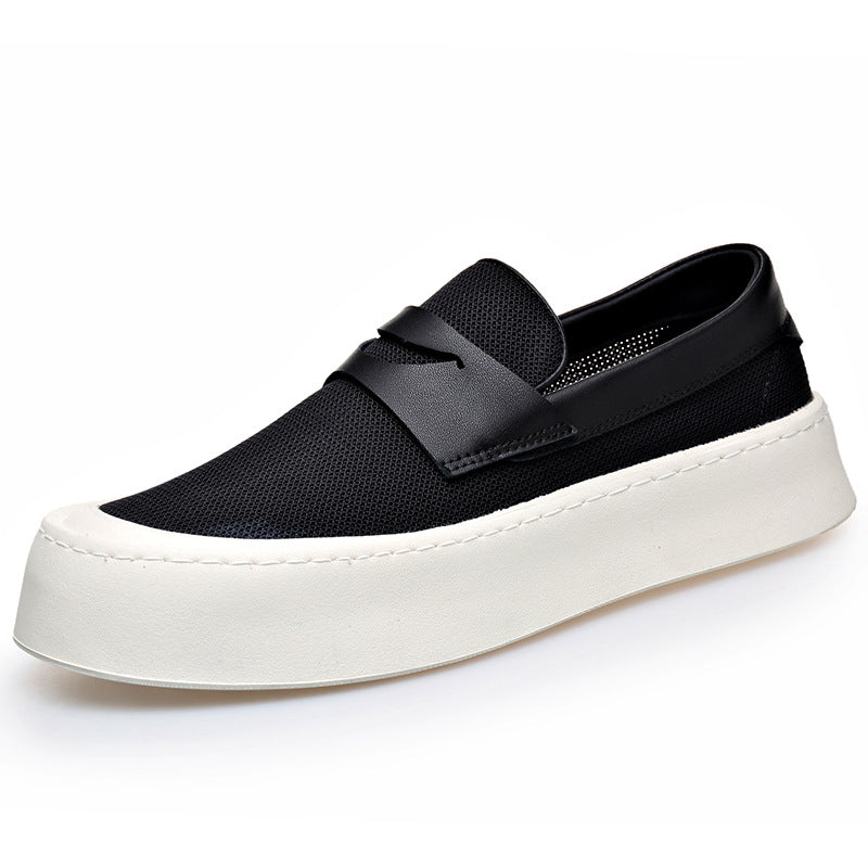 Men's hollow-out canvas platform sneakers – photo 3
