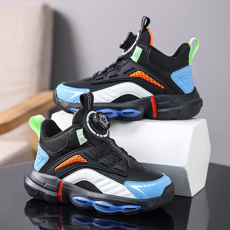 Kids' waterproof rotating-buckle basketball shoes – photo 7