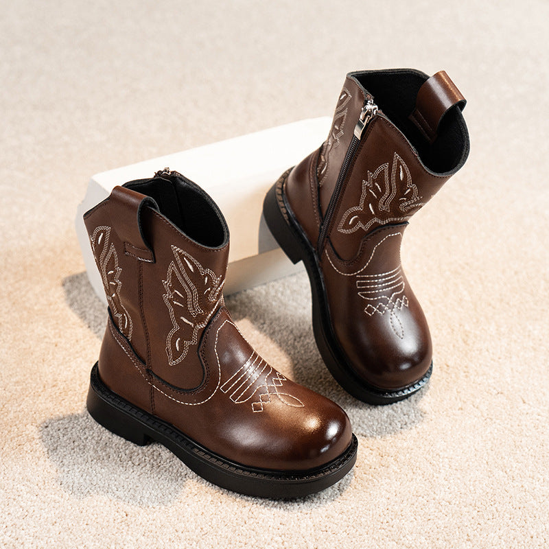 Girls' embroidered Martin boots – photo 6